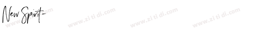 New Spirit字体转换